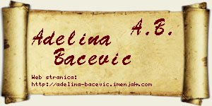 Adelina Bačević vizit kartica